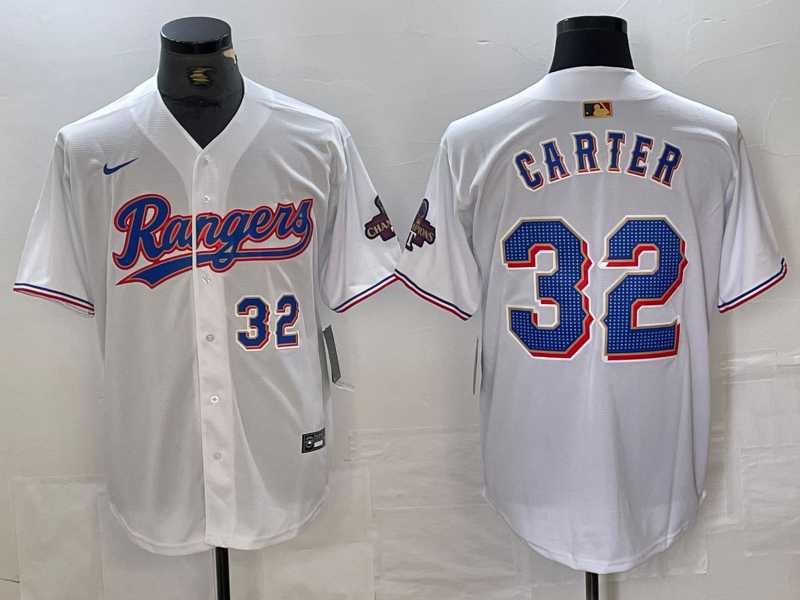 Men's Texas Rangers #32 Evan Carter Number White 2023 World Series Champions Cool Base Jerseys,We sell and wholesale Men's Texas Rangers #32 Evan Carter Number White 2023 World Series Champions Cool Base Jerseys on line form chian!